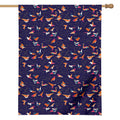 Colorful Origami Bird Pattern Print House Flag