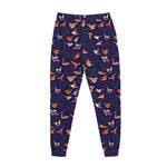 Colorful Origami Bird Pattern Print Jogger Pants