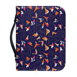Colorful Origami Bird Pattern Print Leather Bible Cover