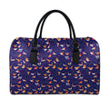 Colorful Origami Bird Pattern Print Leather Duffel Bag
