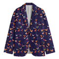 Colorful Origami Bird Pattern Print Men's Blazer