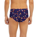 Colorful Origami Bird Pattern Print Men's Briefs