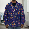 Colorful Origami Bird Pattern Print Men's Shirt Jacket