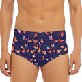 Colorful Origami Bird Pattern Print Men's Triangle Swim Briefs