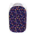 Colorful Origami Bird Pattern Print Mesh Laundry Hamper