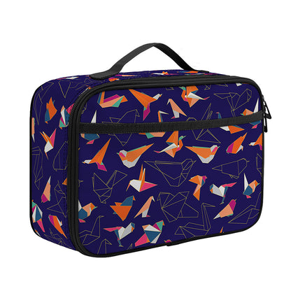Colorful Origami Bird Pattern Print Portable Lunch Bag
