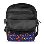Colorful Origami Bird Pattern Print Rectangular Crossbody Bag