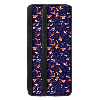 Colorful Origami Bird Pattern Print Refrigerator Handle Covers