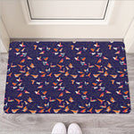 Colorful Origami Bird Pattern Print Rubber Doormat