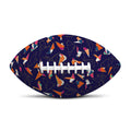Colorful Origami Bird Pattern Print Rugby Ball