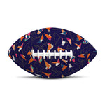 Colorful Origami Bird Pattern Print Rugby Ball