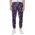 Colorful Origami Bird Pattern Print Scuba Joggers