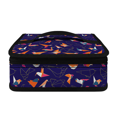 Colorful Origami Bird Pattern Print Small Lunch Bag