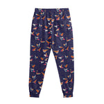 Colorful Origami Bird Pattern Print Sweatpants
