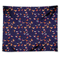 Colorful Origami Bird Pattern Print Tapestry