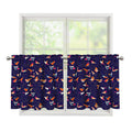 Colorful Origami Bird Pattern Print Tier Curtains