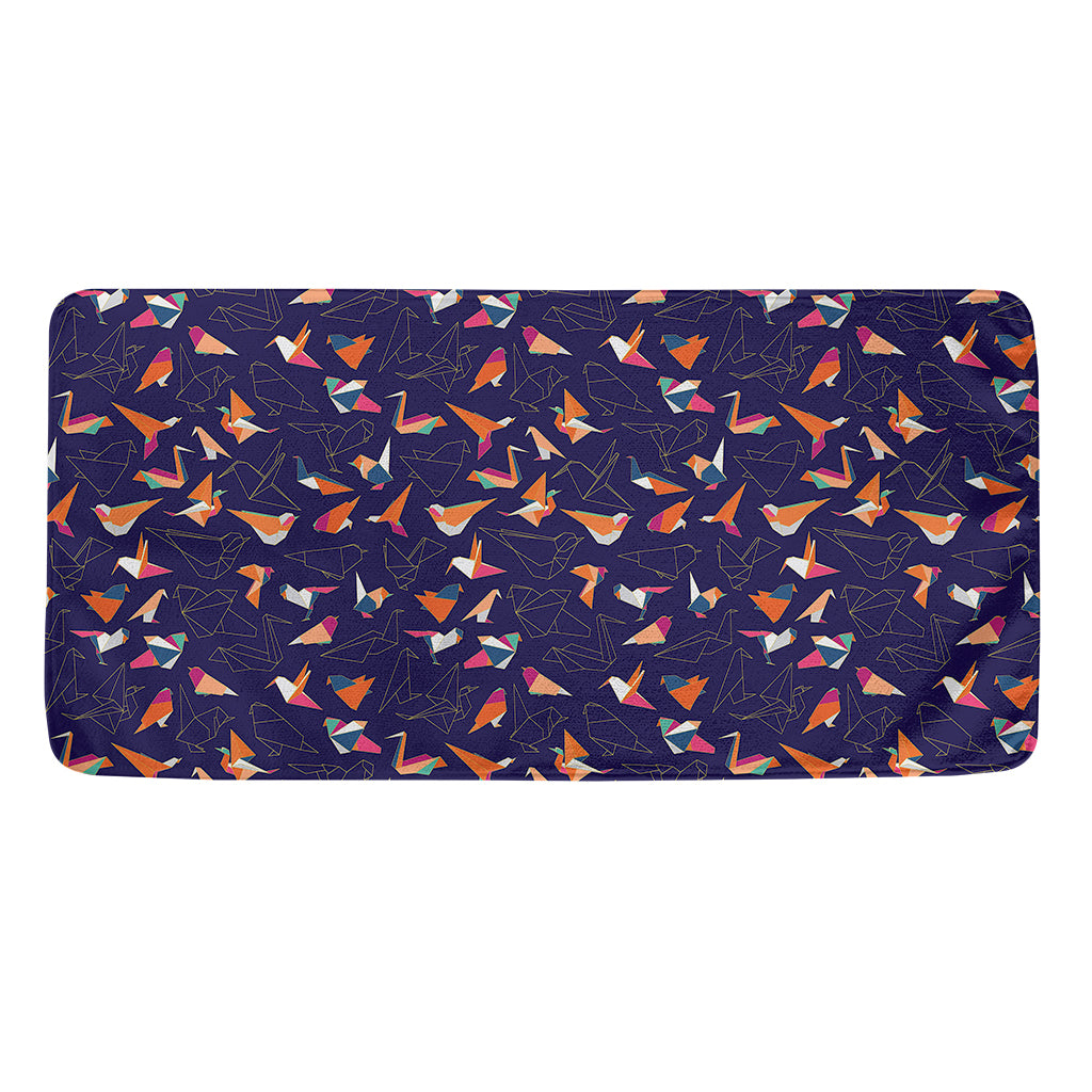 Colorful Origami Bird Pattern Print Towel