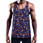 Colorful Origami Bird Pattern Print Training Tank Top
