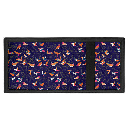 Colorful Origami Bird Pattern Print Trifold Wallet