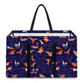 Colorful Origami Bird Pattern Print Utility Tote Bag