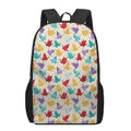 Colorful Origami Crane Pattern Print 17 Inch Backpack