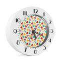 Colorful Origami Crane Pattern Print Alarm Clock