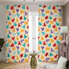 Colorful Origami Crane Pattern Print Blackout Pencil Pleat Curtains