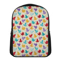 Colorful Origami Crane Pattern Print Casual Backpack