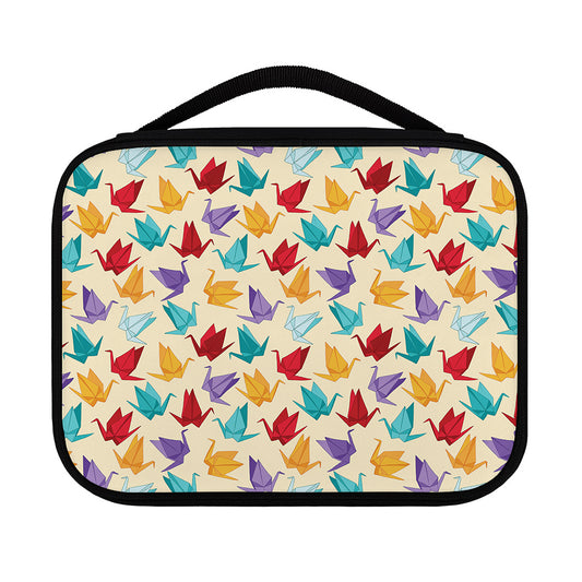 Colorful Origami Crane Pattern Print Classic Bible Case