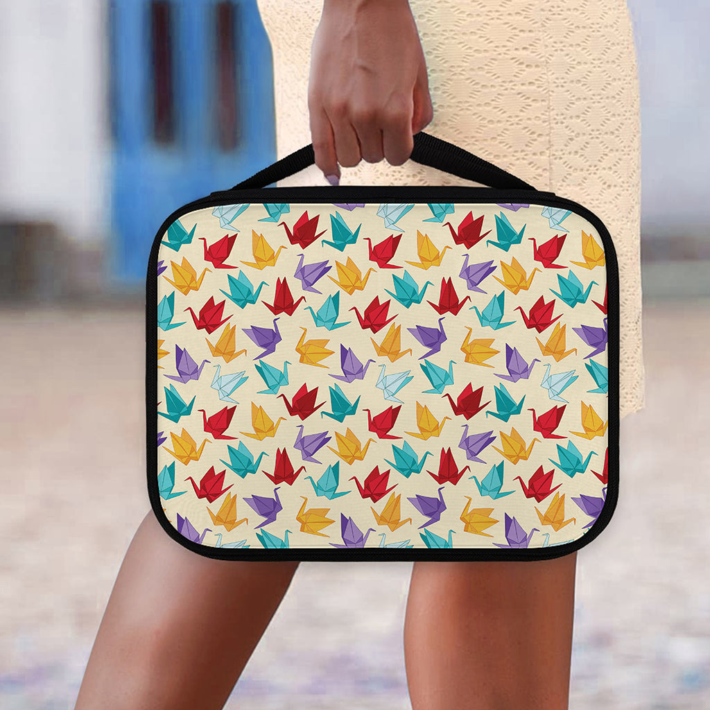 Colorful Origami Crane Pattern Print Classic Bible Case