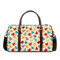 Colorful Origami Crane Pattern Print Duffel Bag