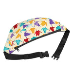 Colorful Origami Crane Pattern Print Fanny Pack