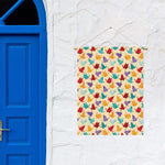 Colorful Origami Crane Pattern Print Garden Flag