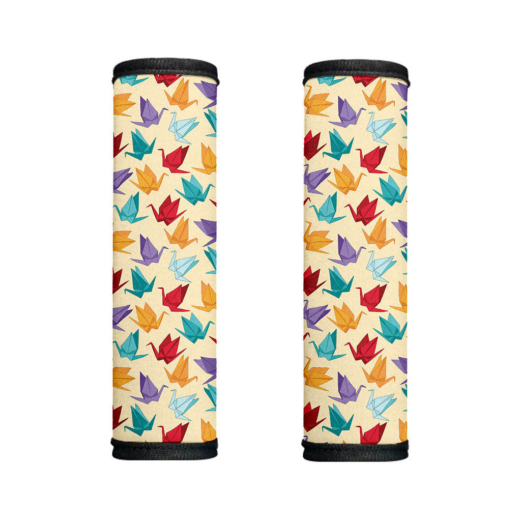 Colorful Origami Crane Pattern Print Handle Covers