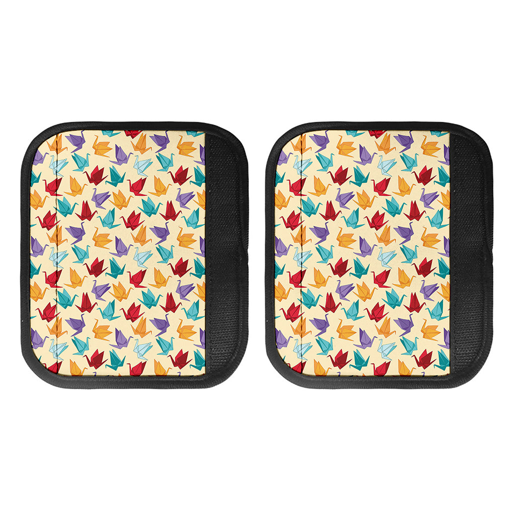 Colorful Origami Crane Pattern Print Handle Covers