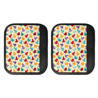 Colorful Origami Crane Pattern Print Handle Covers