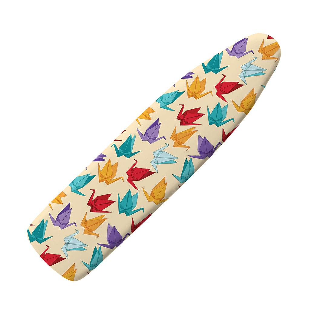 Colorful Origami Crane Pattern Print Ironing Board Cover
