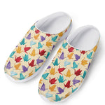Colorful Origami Crane Pattern Print Mesh Casual Shoes