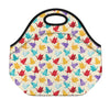 Colorful Origami Crane Pattern Print Neoprene Lunch Bag