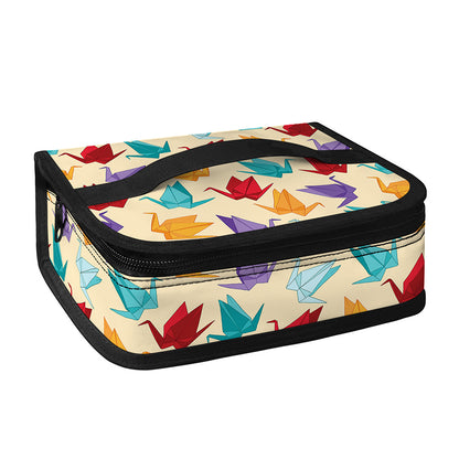 Colorful Origami Crane Pattern Print Small Lunch Bag