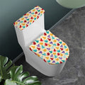 Colorful Origami Crane Pattern Print Toilet Lid And Tank Cover Set
