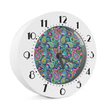 Colorful Paisley Pattern Print Alarm Clock
