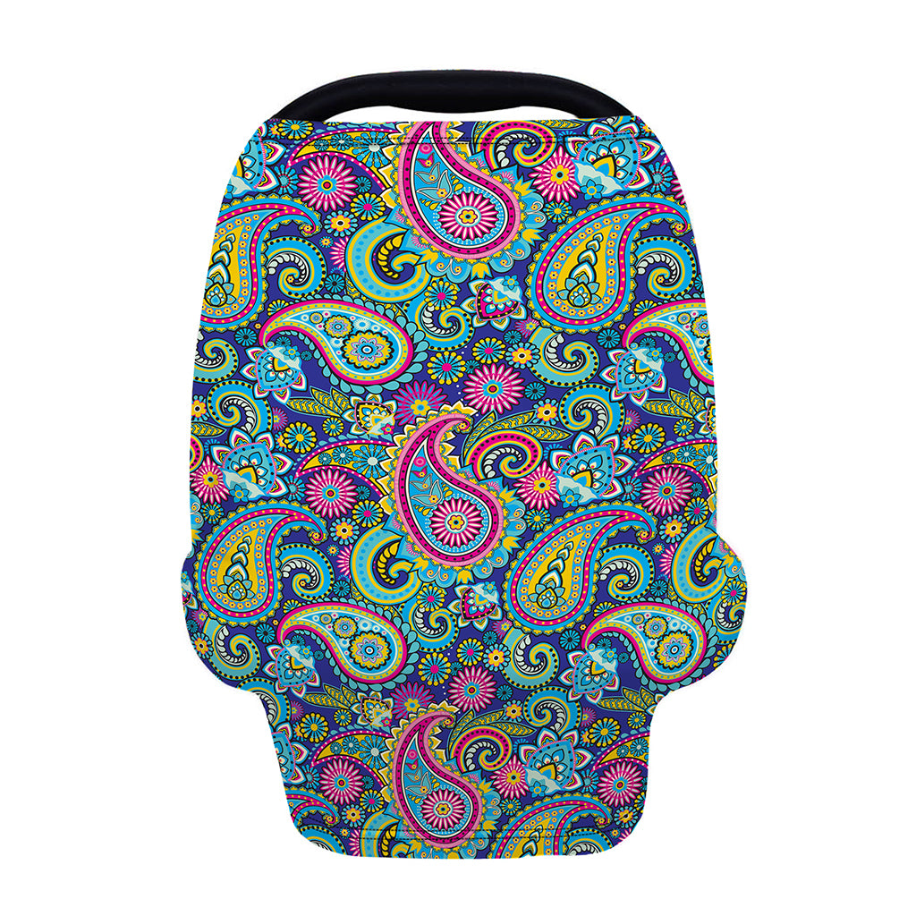 Colorful Paisley Pattern Print Baby Seat Cover