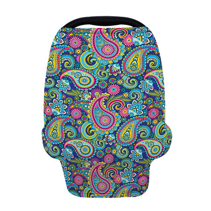 Colorful Paisley Pattern Print Baby Seat Cover