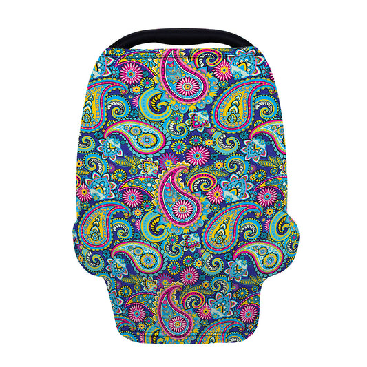 Colorful Paisley Pattern Print Baby Seat Cover