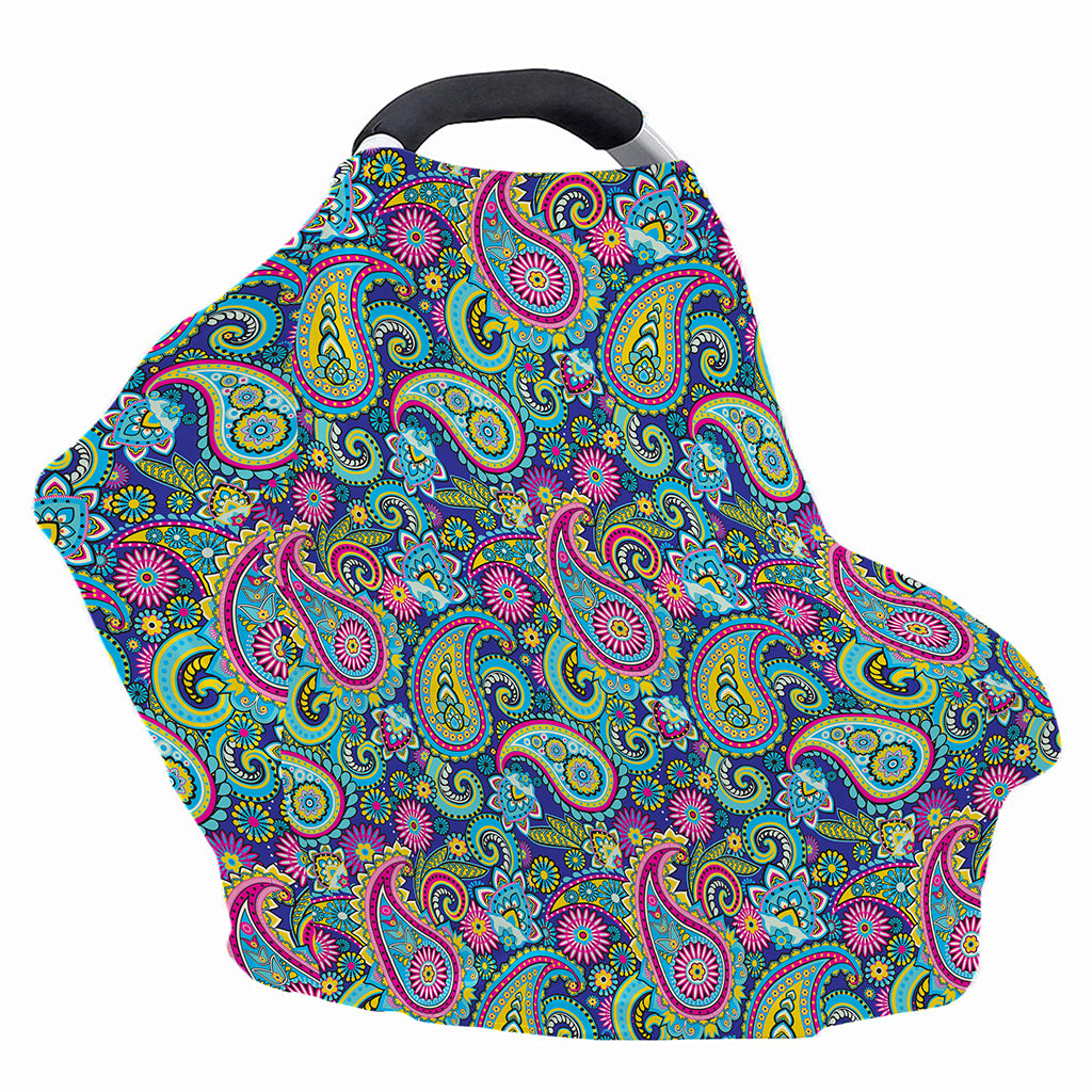 Colorful Paisley Pattern Print Baby Seat Cover