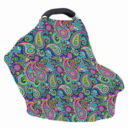 Colorful Paisley Pattern Print Baby Seat Cover