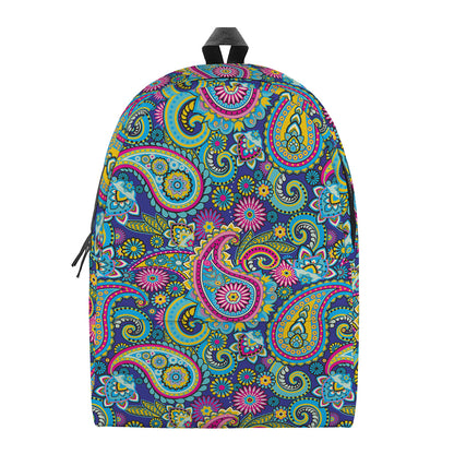 Colorful Paisley Pattern Print Backpack