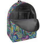 Colorful Paisley Pattern Print Backpack