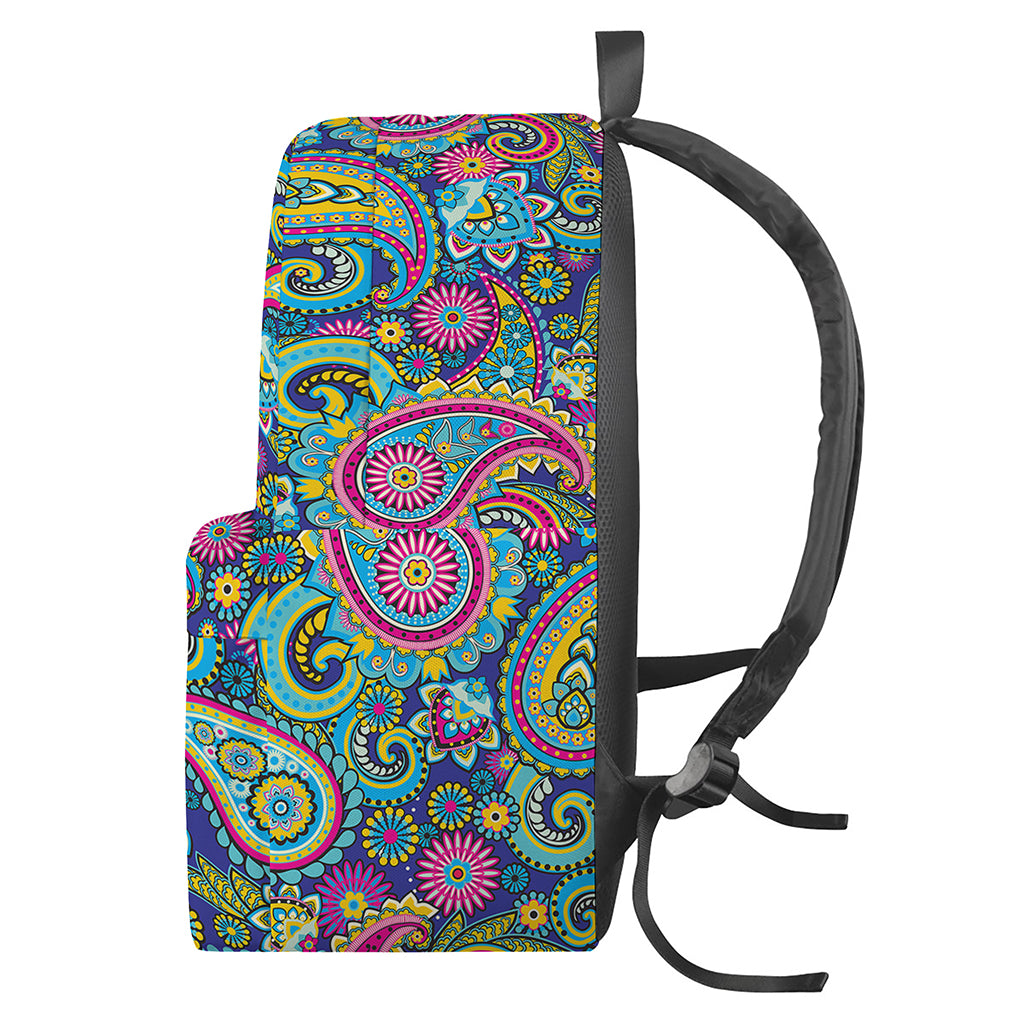 Colorful Paisley Pattern Print Backpack